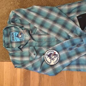 Men's medium flannel shirt dixxon NWT.  BLUE MARLIN
